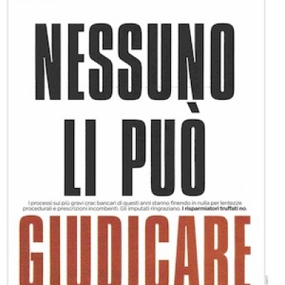 Impunità per banchieri e bancarottieri
